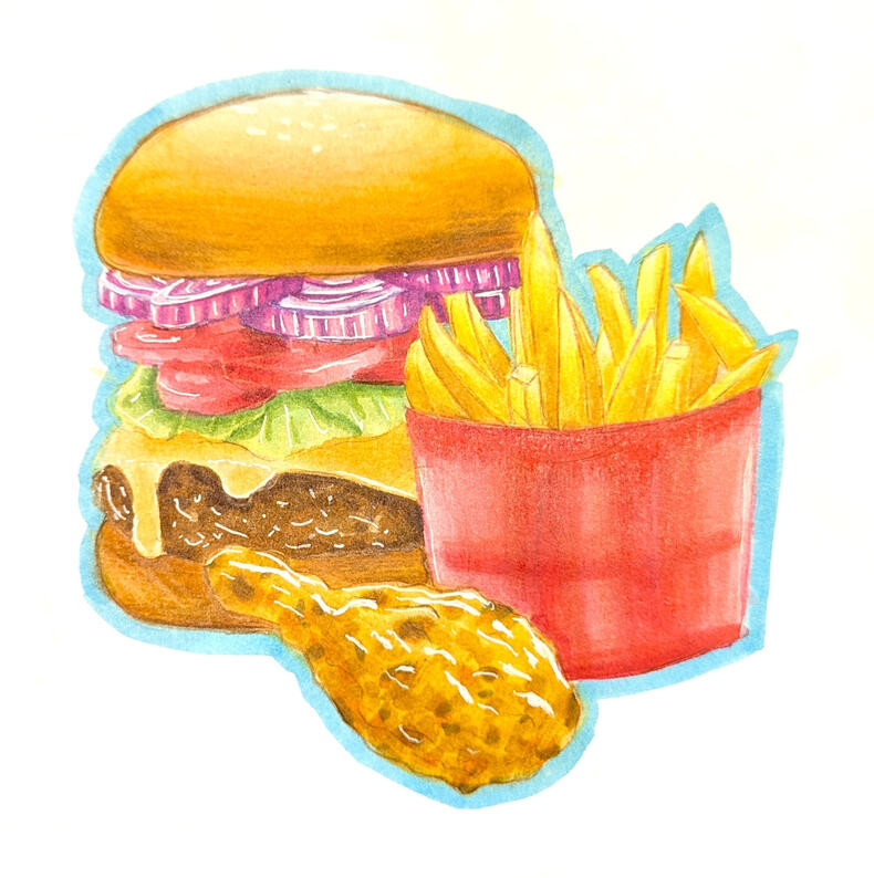 Burger & Fries