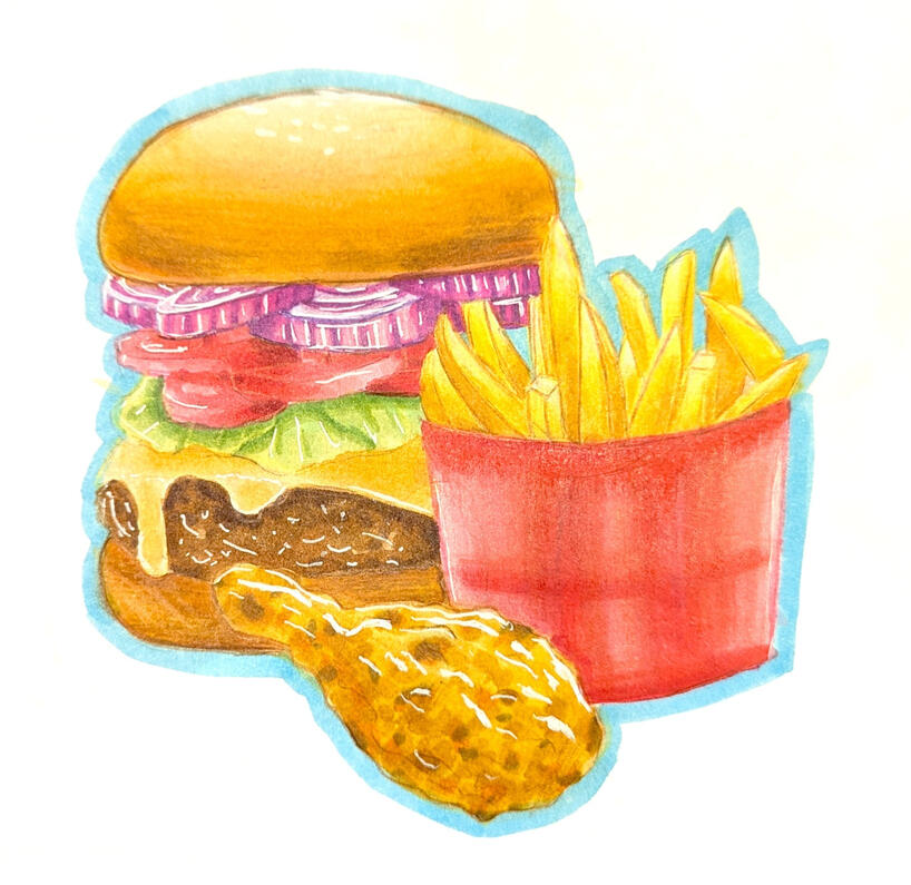 Burger & Fries